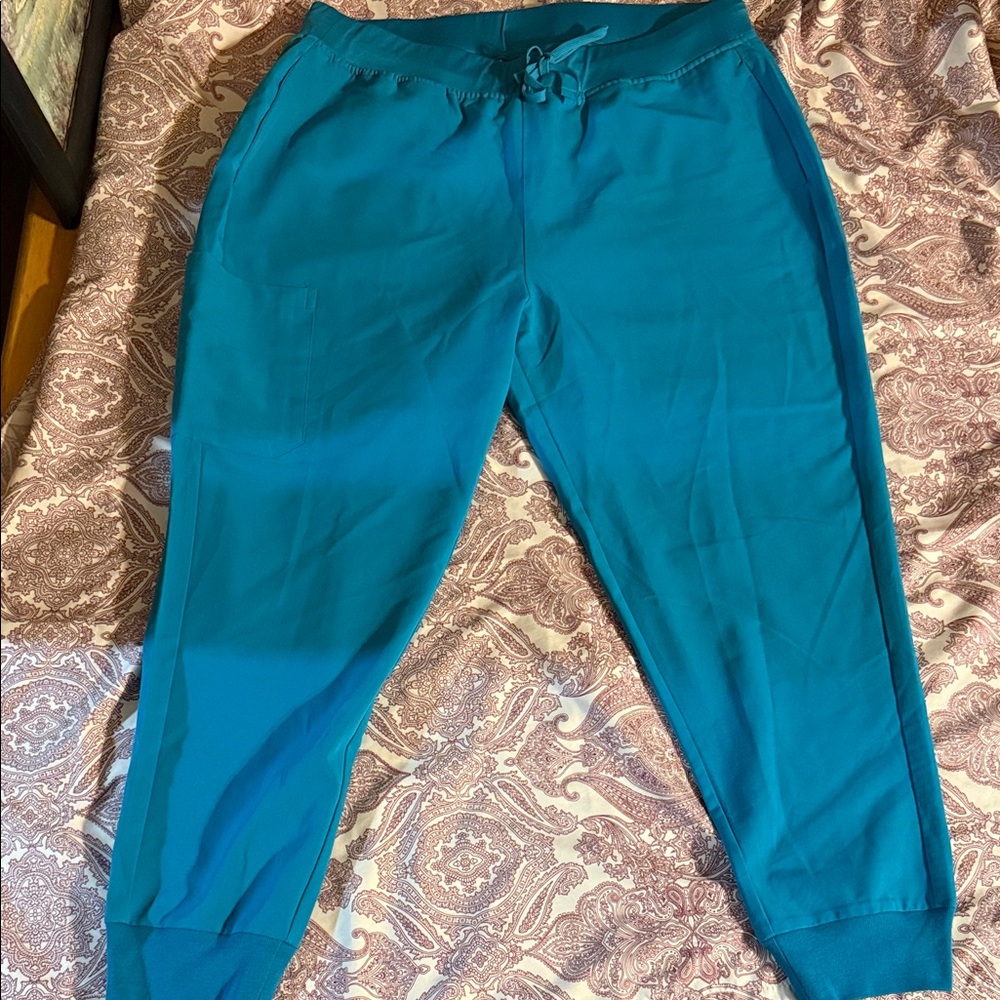 Stylish Teal Jogger Pants for Women - Picture 1 of 7